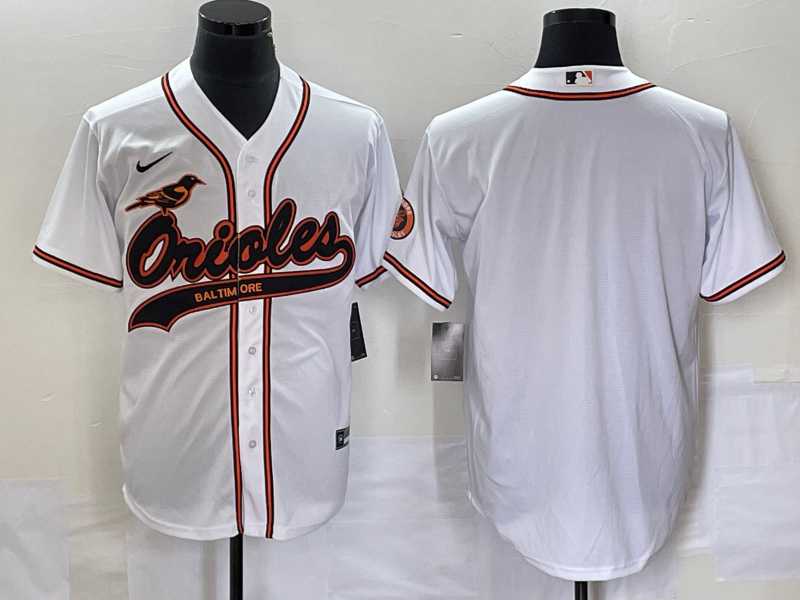Mens Baltimore Orioles White Cool Base Stitched Baseball Jersey->baltimore orioles->MLB Jersey
